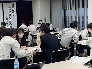 全体朝礼とSDGs勉強会